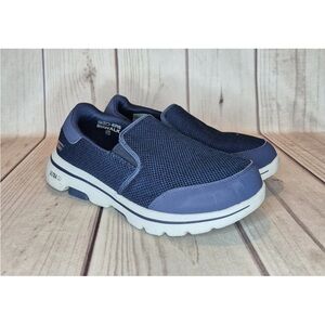Skechers Men’s Size 11.5 WW Extra Wide GoWalk 5 Slip-On Walking Shoes Navy Blue